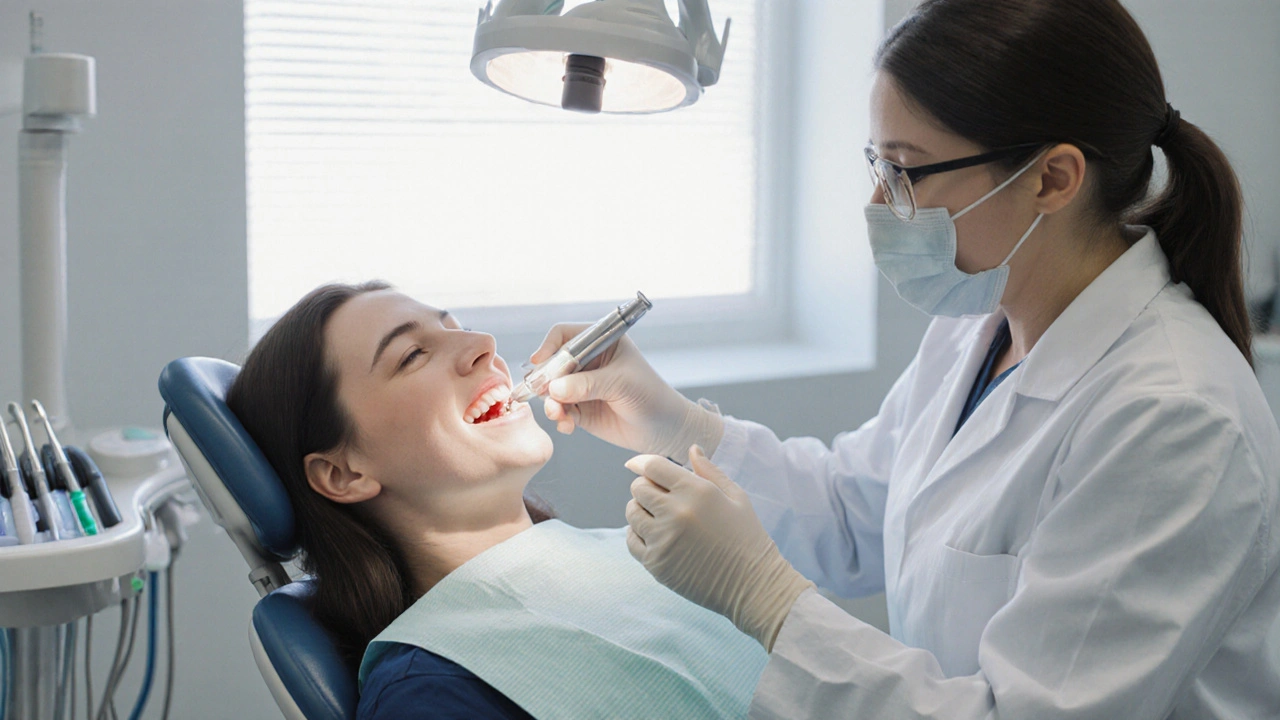 Jak moc bolí vrtnání při kompozitní restauraci zubu?