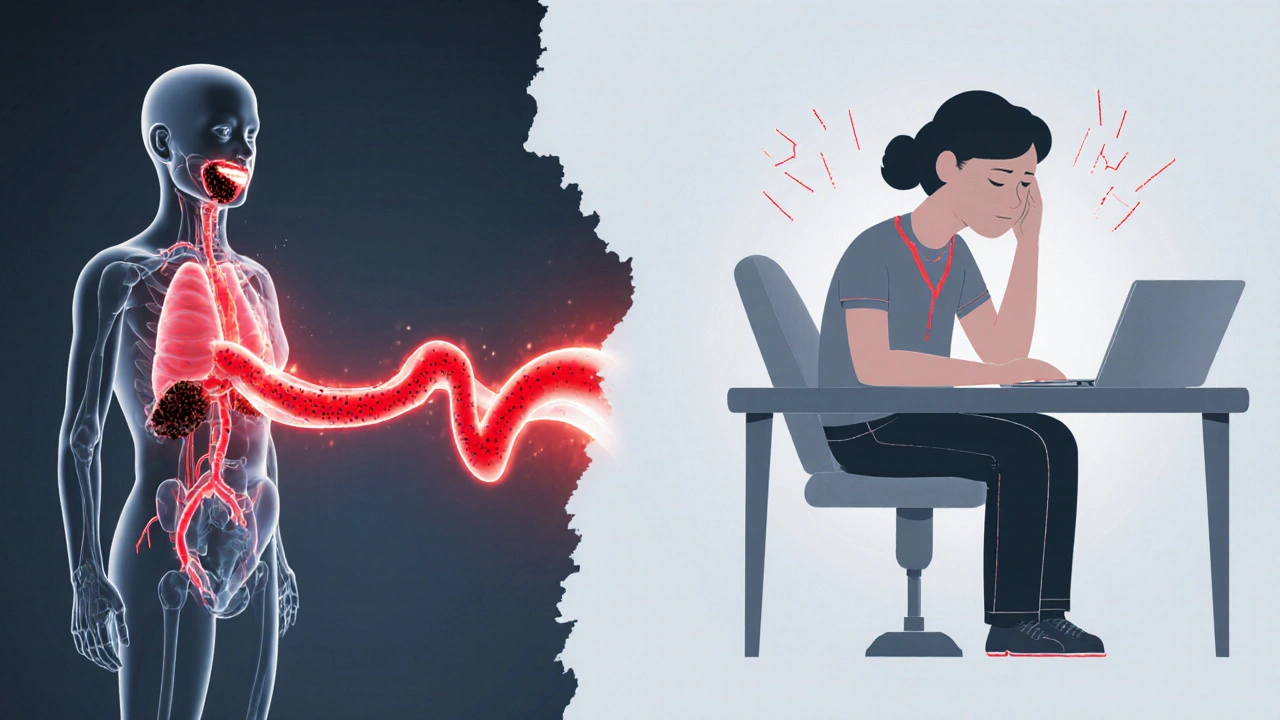 Zánět z úst šířící se do těla a vyčerpávající energii