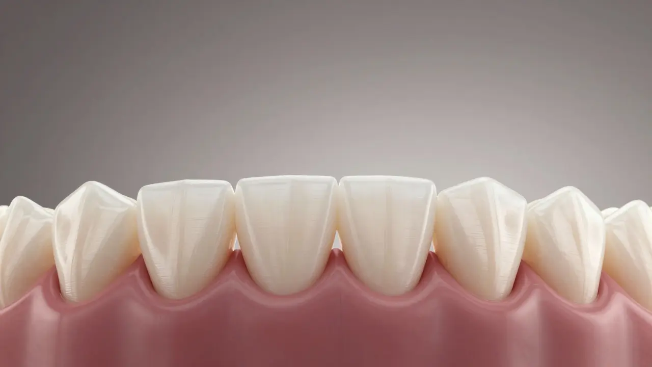 Tenké keramické vložky přilepené na zuby, vypadající přirozeně jako zubní sklovina.