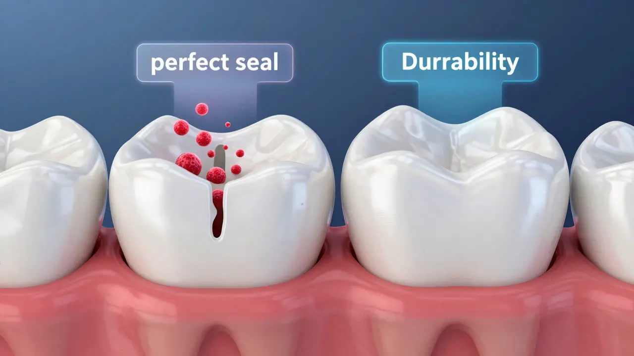 Srovnání密 těsnění keramické a kompozitní plomby